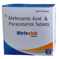 Mefeclub (mefenamic acid 500mg +paracetamol 325mg) tablets 10x10